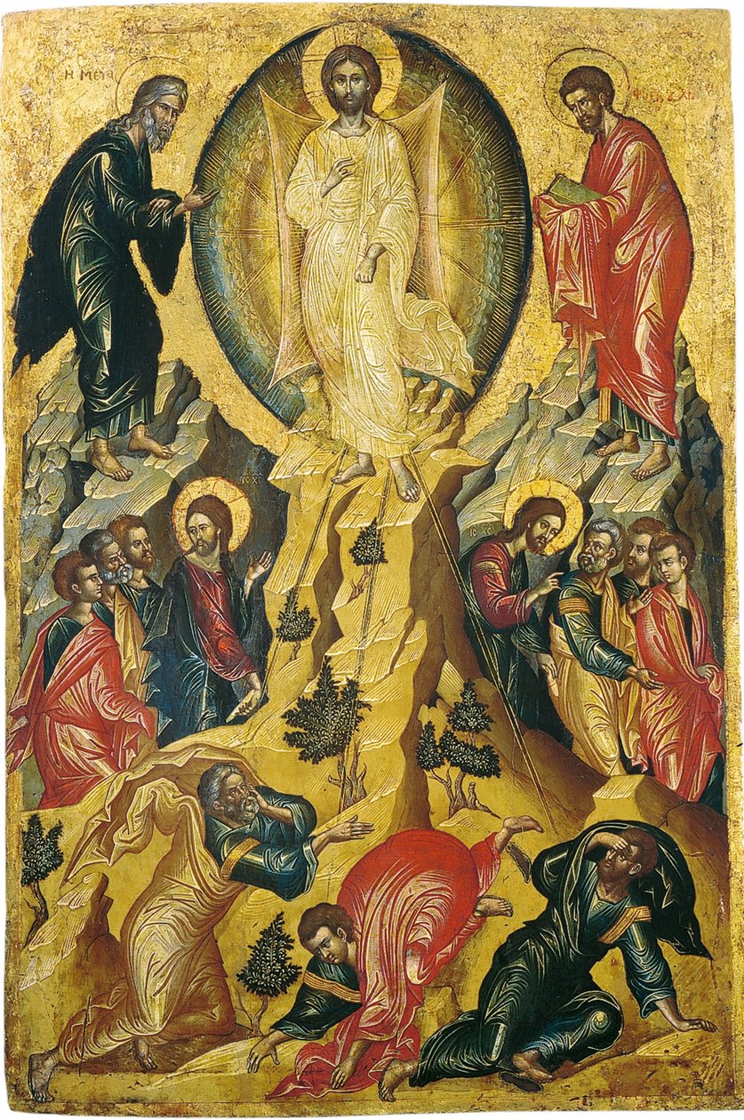 La transfiguración de Jesús, mediados del siglo XVI de Unbekannt