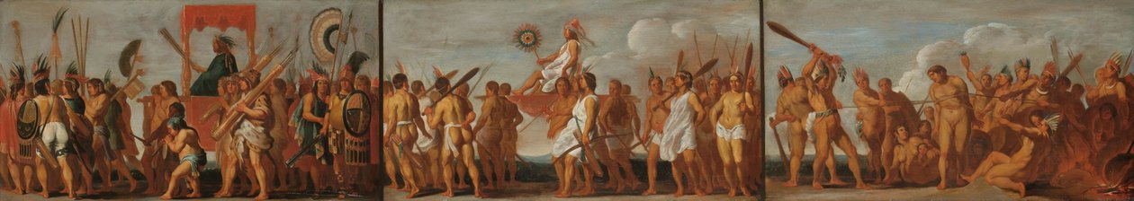 El Tratamiento de los Prisioneros de Guerra por los Tupinambás, c.1630 de Unbekannt