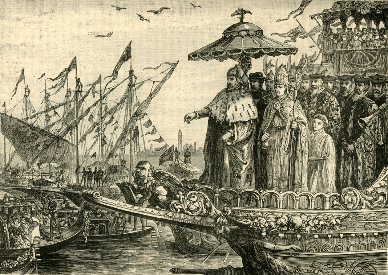 La Boda del Adriático, c991-1009, 1890 de Unbekannt
