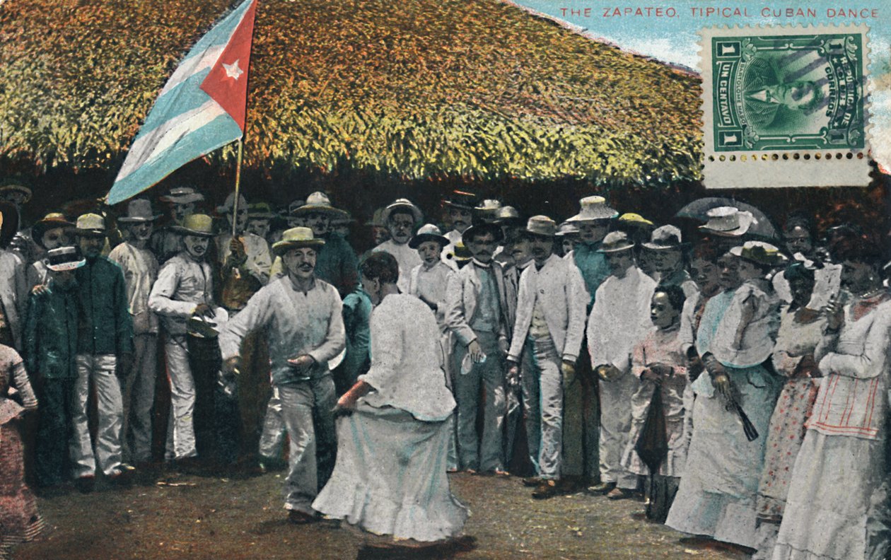El Zapateo, baile típico cubano, c. 1910 de Unbekannt