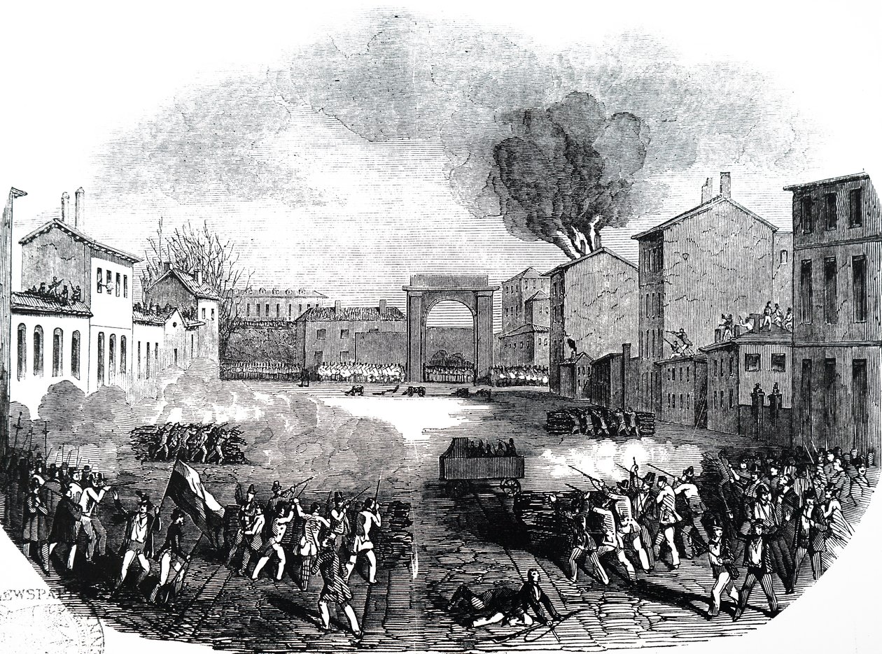 El conflicto en la Porta Tosa, Milán de Unbekannt