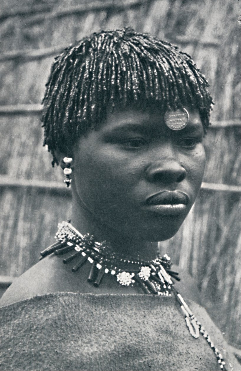 La esposa de un jefe sudafricano, 1912 de Unbekannt
