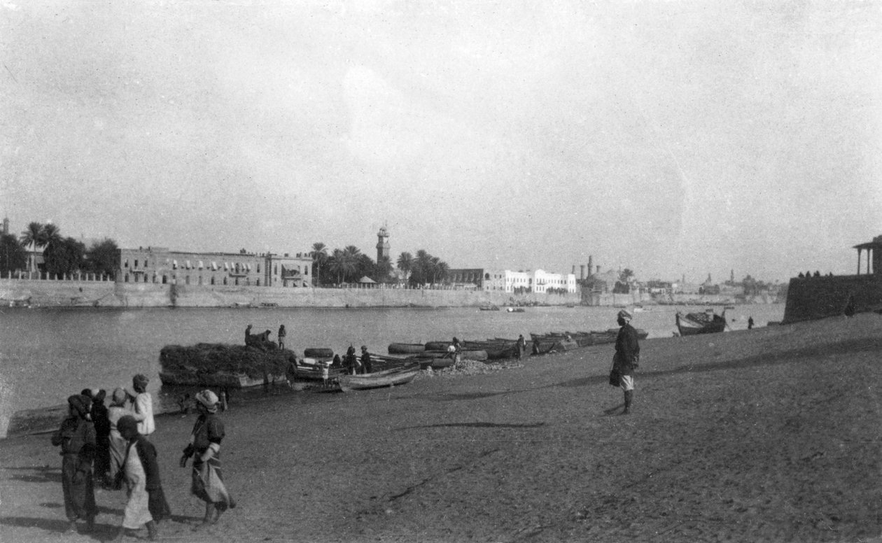 Río Tigris, Bagdad, Irak, 1917-1919 de Unbekannt