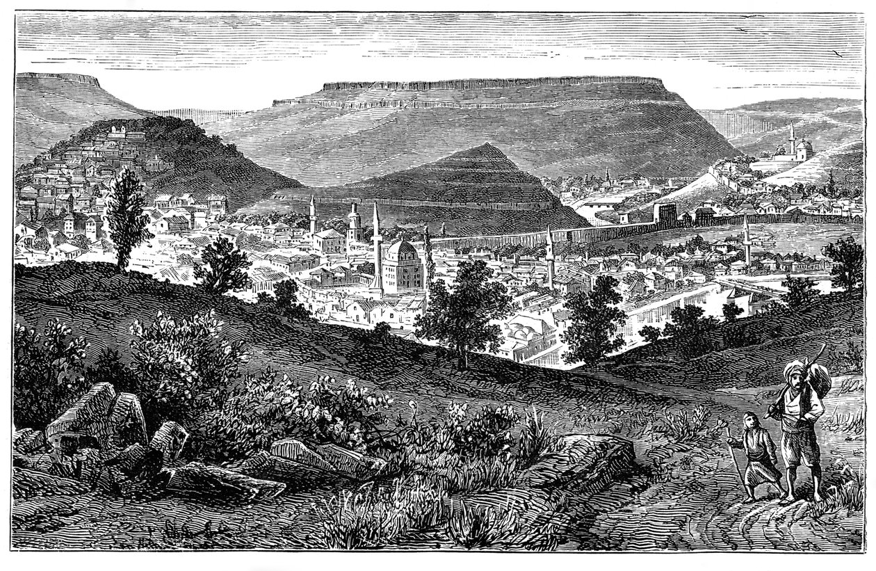 Tirnova, la antigua capital de Bulgaria, c. 1890 de Unbekannt