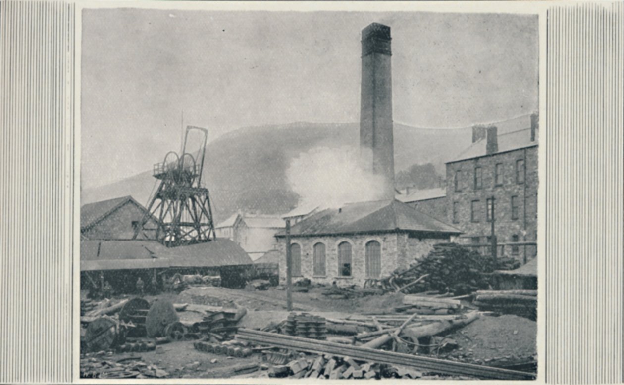 Parte superior de una mina de carbón, 1910 de Unbekannt