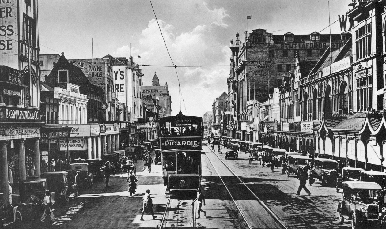Tranvía en West Street, Durban, Sudáfrica de Unbekannt