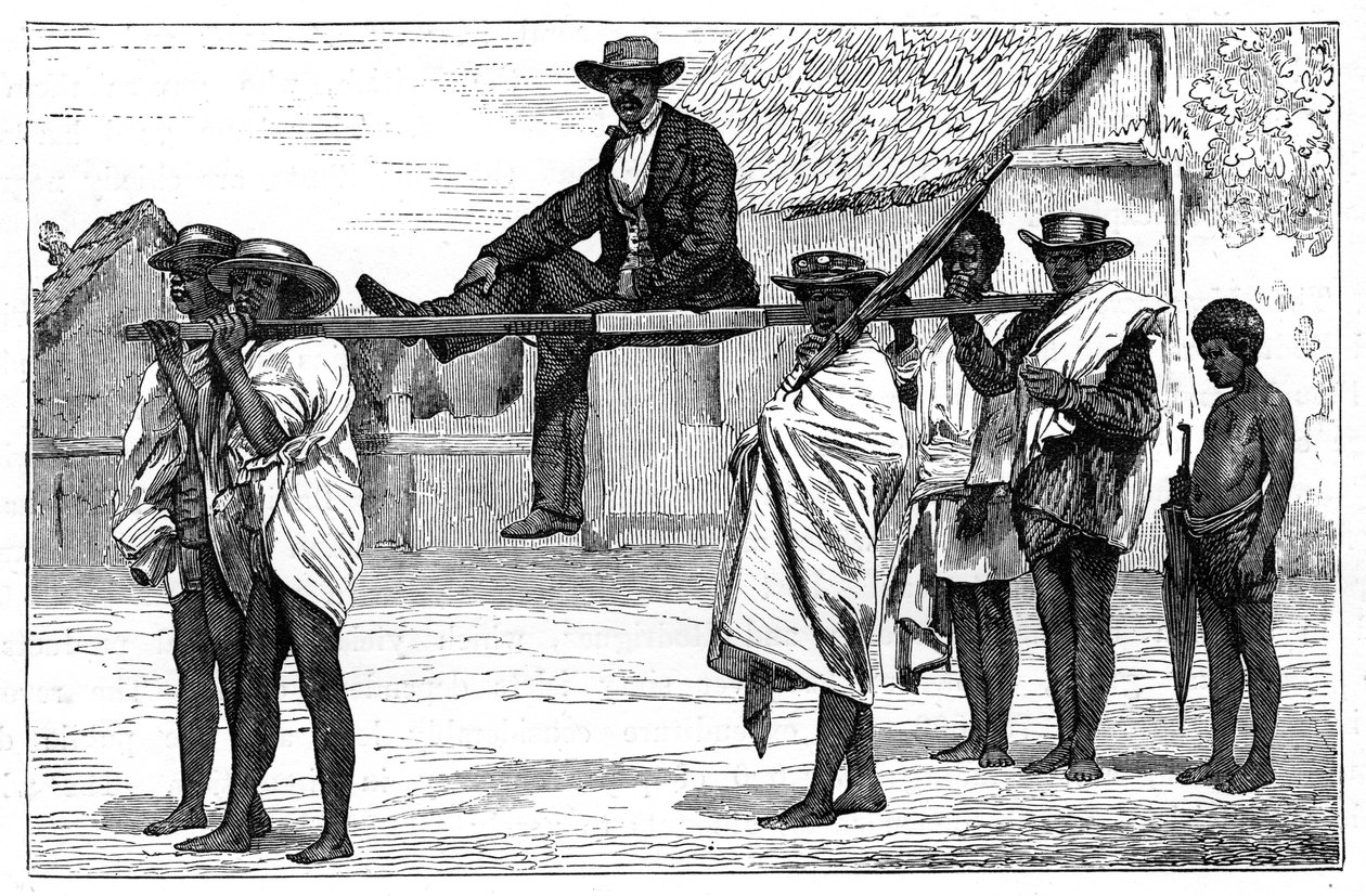 Viajando en Madagascar, c. 1890 de Unbekannt