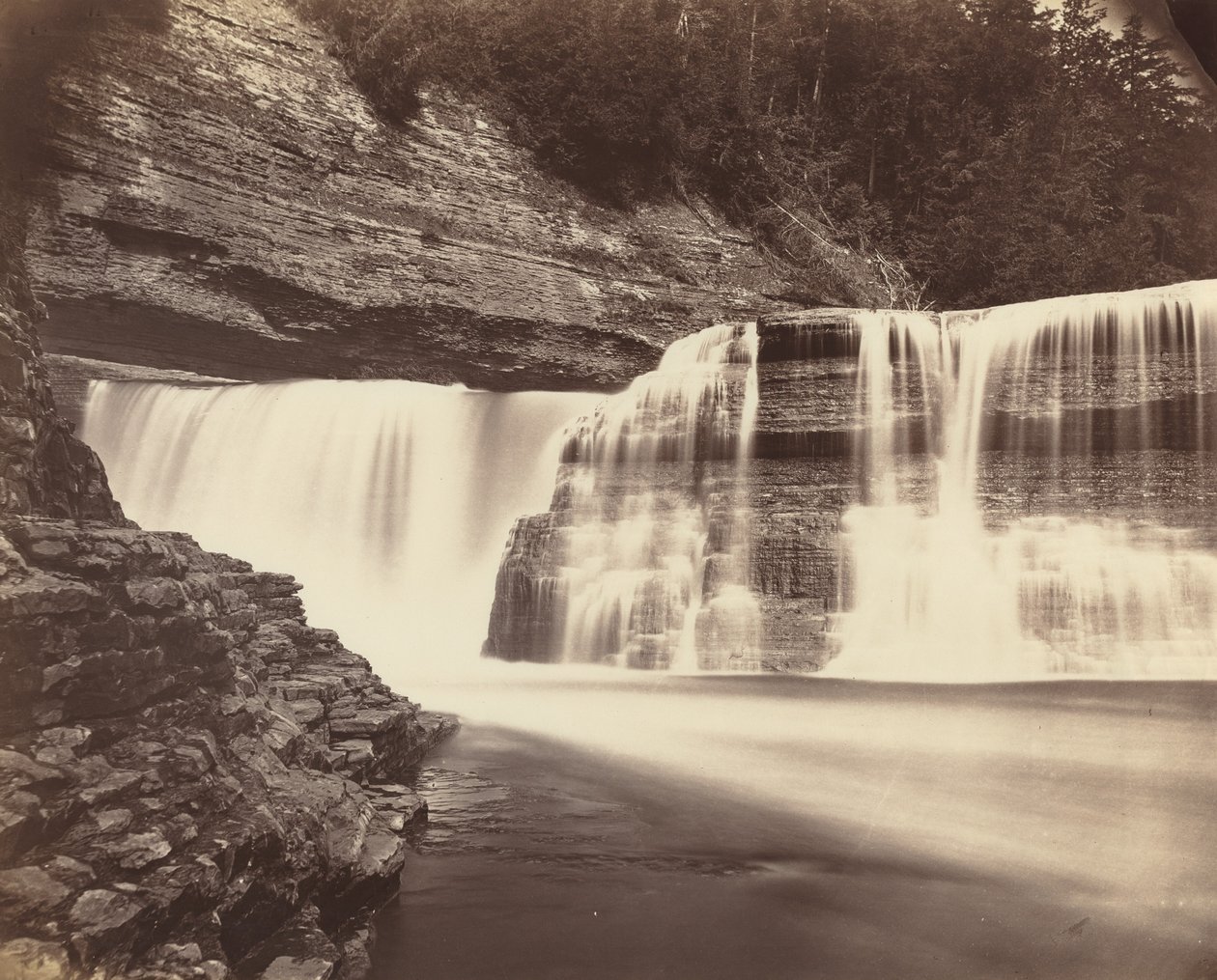 Cataratas de Trenton, Nueva York, c. 1870 de Unbekannt