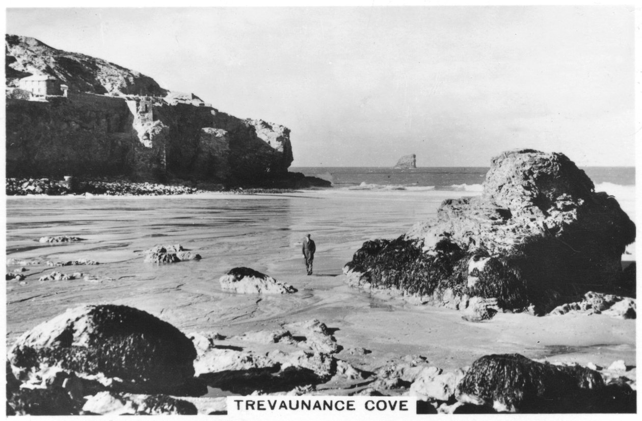 Trevaunance Cove, costa de Cornwall, 1937 de Unbekannt