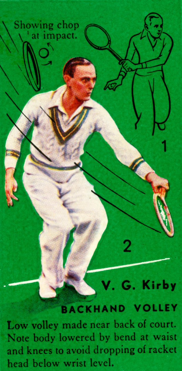 V. G. Kirby - Volea de revés, c. 1935 de Unbekannt