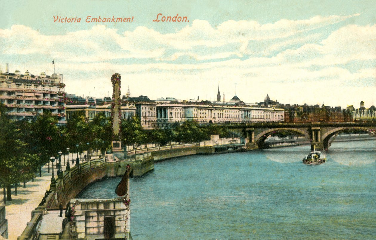 Victoria Embankment - Londres, 1906 de Unbekannt