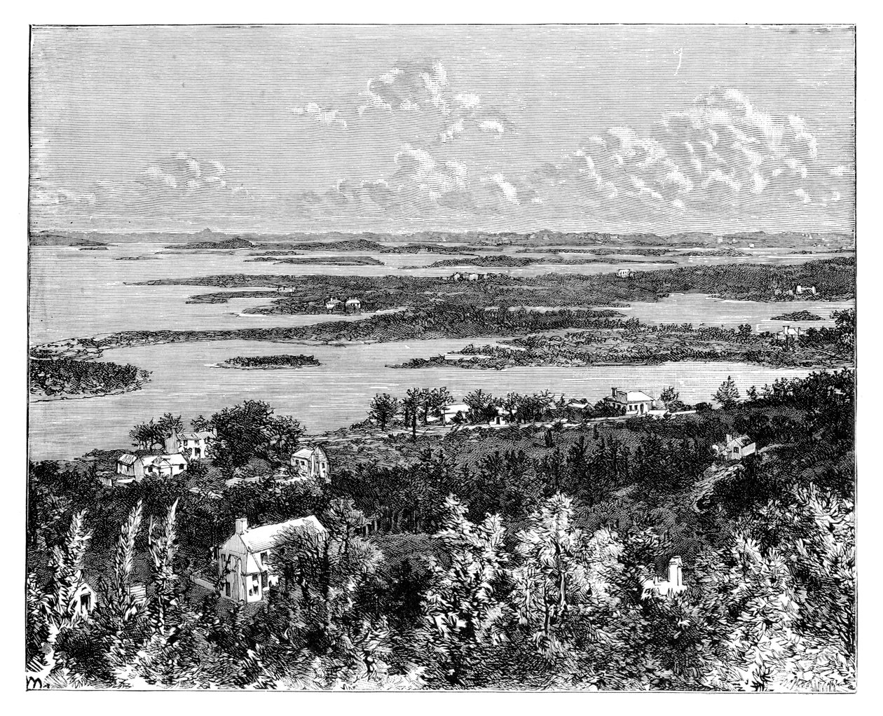 Vista desde Gibbs Hill, Bermudas, c. 1890 de Unbekannt