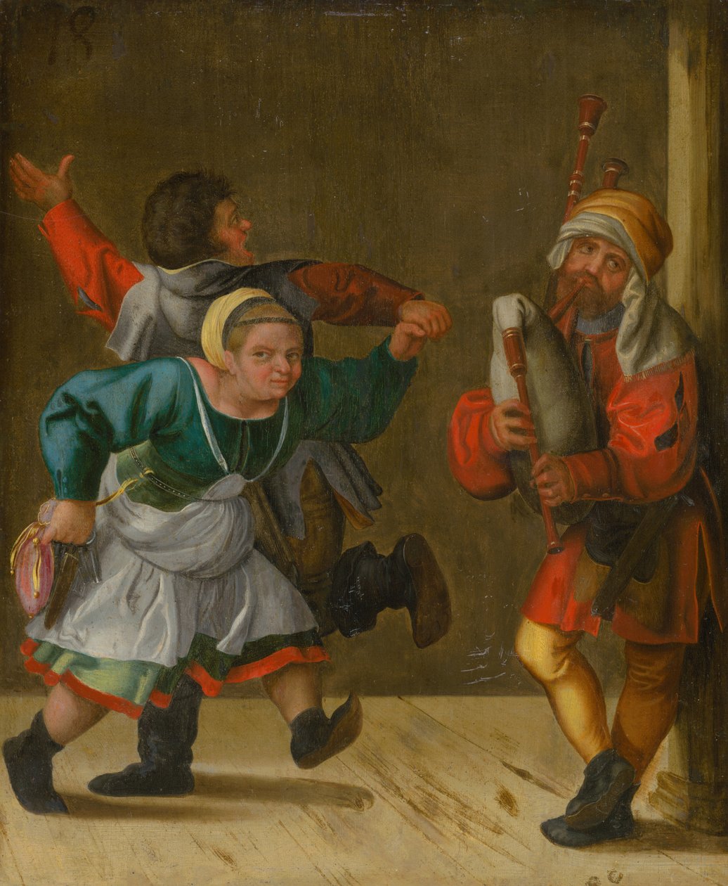 Baile del pueblo, ca. 1600 de Unbekannt