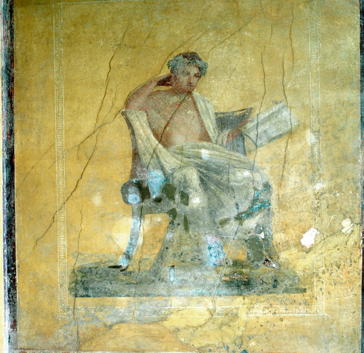 Fresco de Pared, Casa de Menandro, Pompeya de Unbekannt