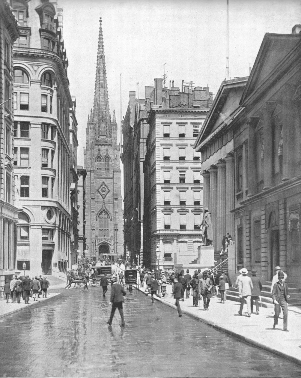 Wall Street, Nueva York, EE.UU., c1900 de Unbekannt