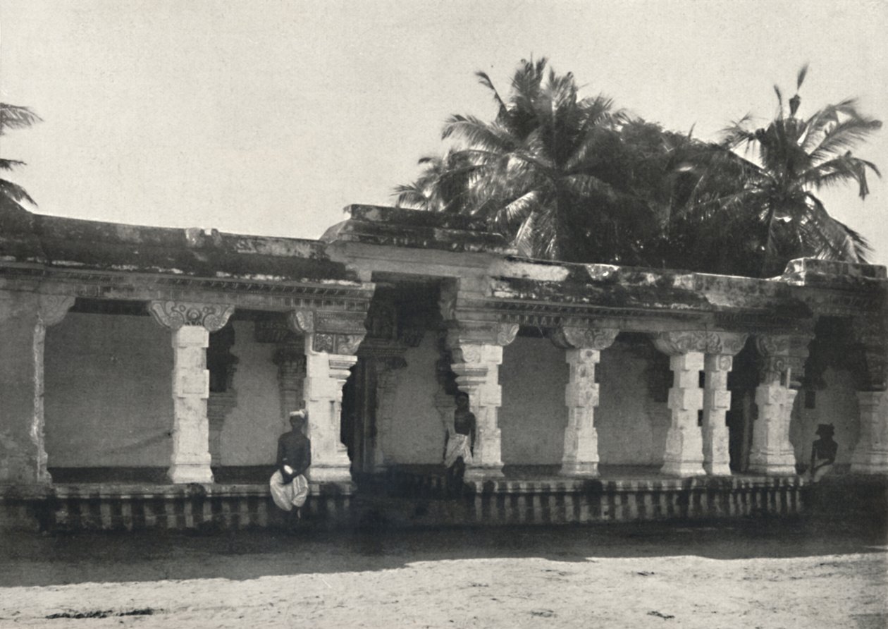 Sala de un templo hindú, Ceilán, 1926 de Unbekannt