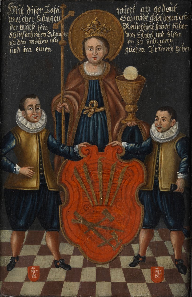 Escudo y emblema del gremio de los herreros de espadas de Unbekannt