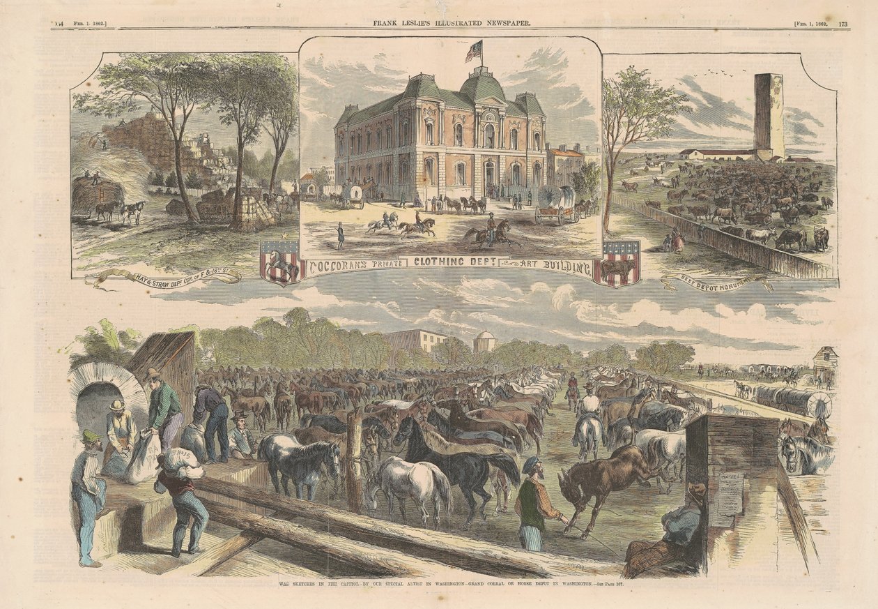 Bocetos de Guerra en la Capital, 1862 de Unbekannt