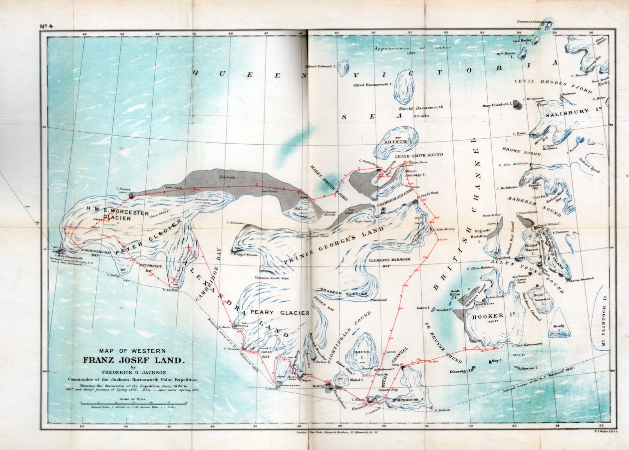 Franz Josef Land occidental, 1899 de Unbekannt