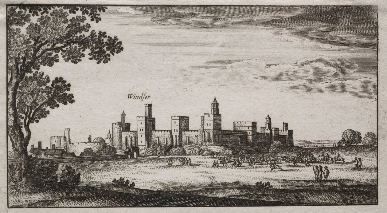 Castillo de Windsor desde el sureste, 1600s de Unbekannt