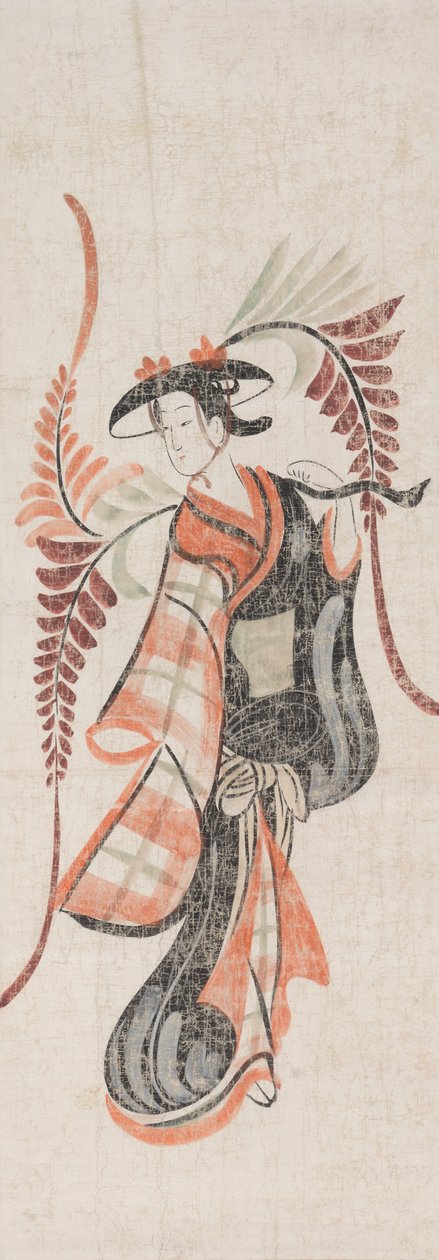 Doncella de la Glicinia Fuji Musume, siglo XVII de Unbekannt
