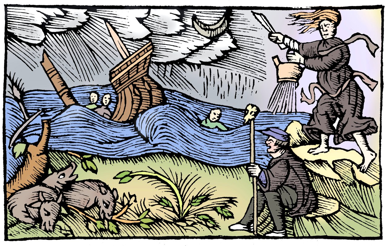 Bruja levantando una tormenta, 1562 de Unbekannt