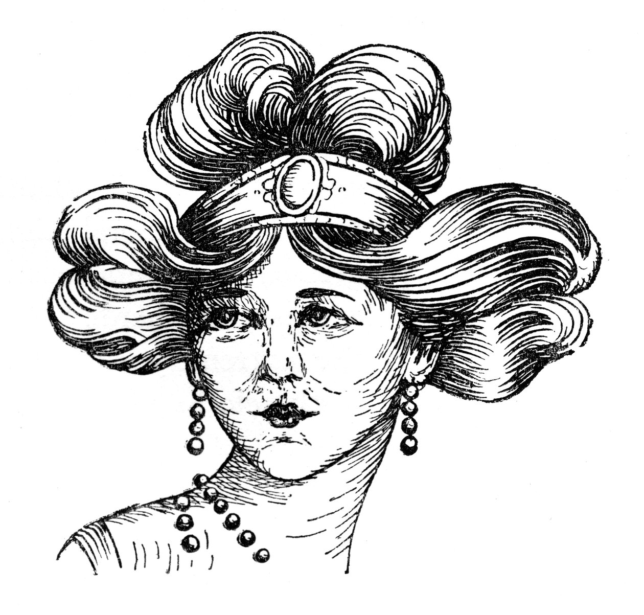 Peinado de mujer, 1910 de Unbekannt