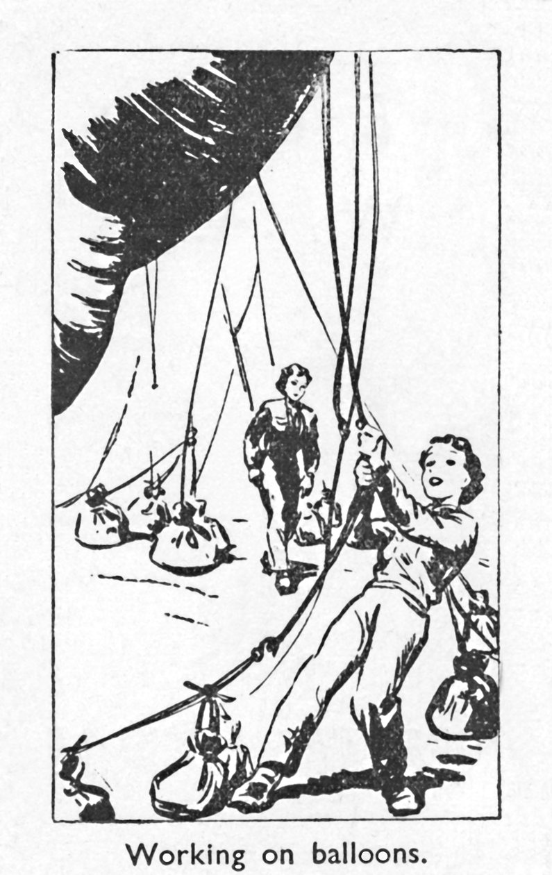 Trabajando en globos, 1940 de Unbekannt