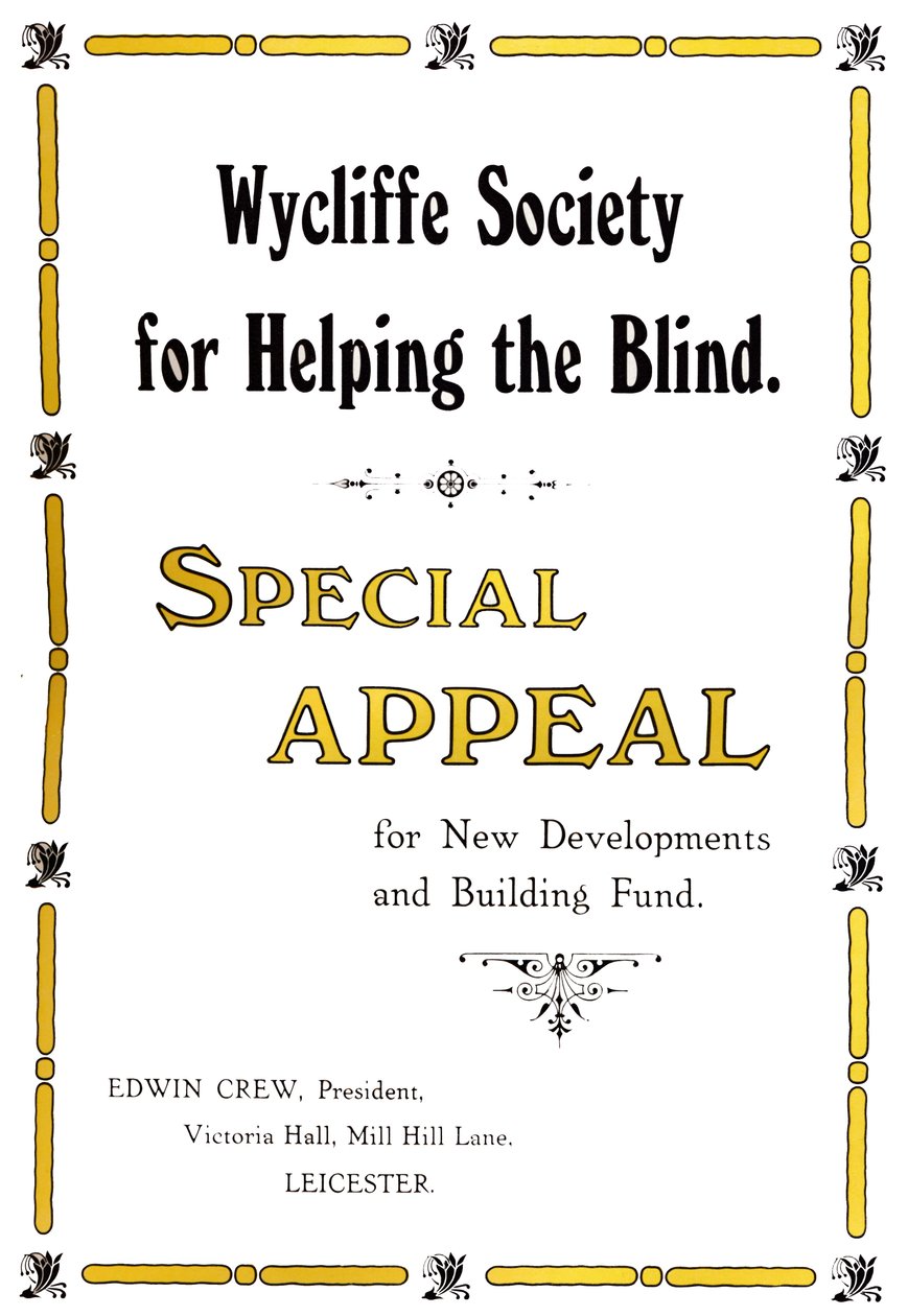 Sociedad Wycliffe para Ayudar a los Ciegos, 1919 de Unbekannt