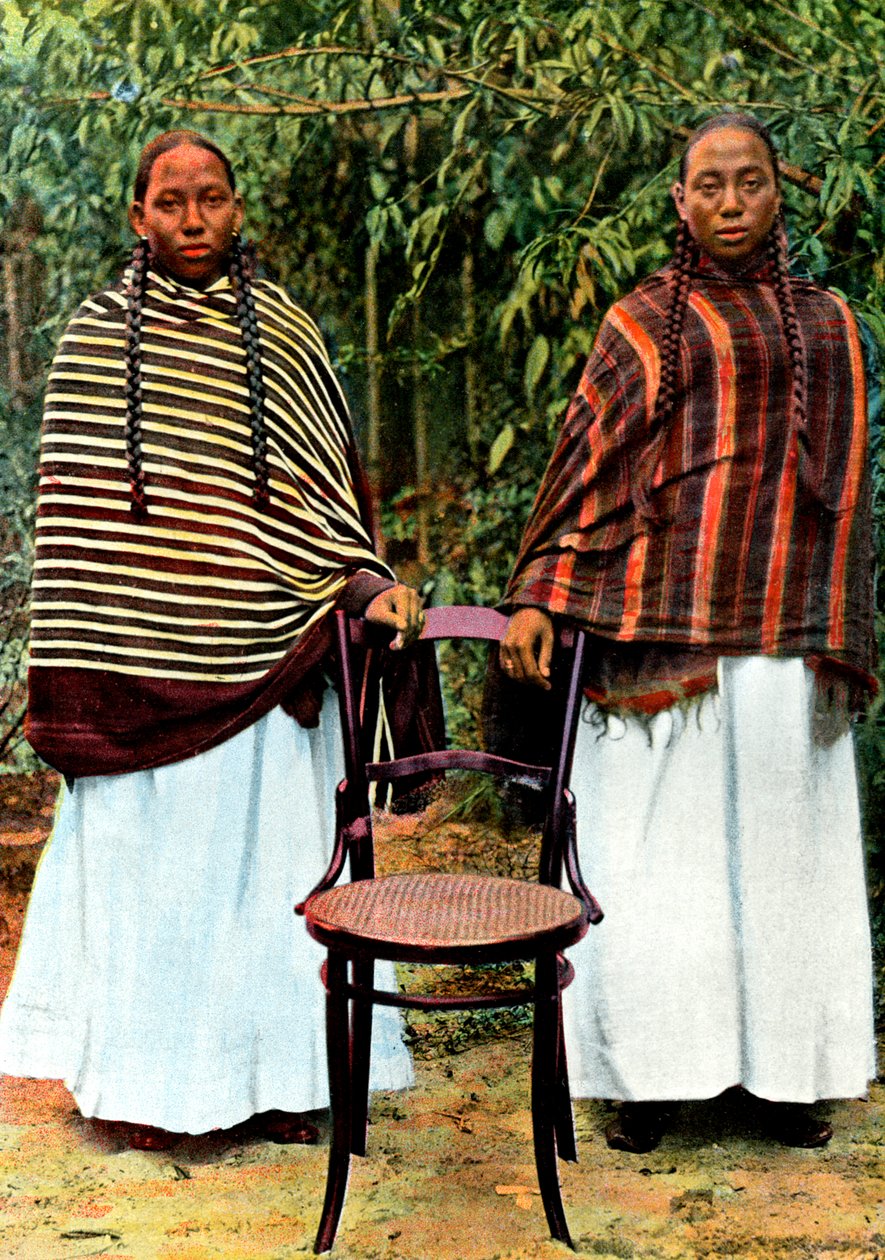 Jóvenes mujeres Hova, Madagascar, finales del siglo XIX de Unbekannt