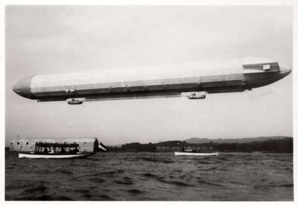 Zeppelin LZ3 en el aire, Alemania de Unbekannt