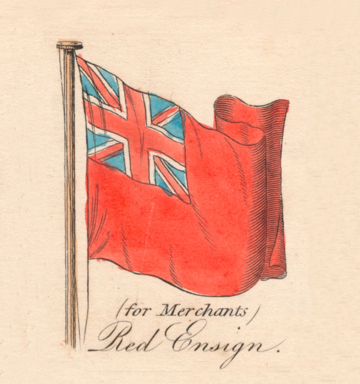 para Merchants Red Ensign, 1838 de Unbekannt