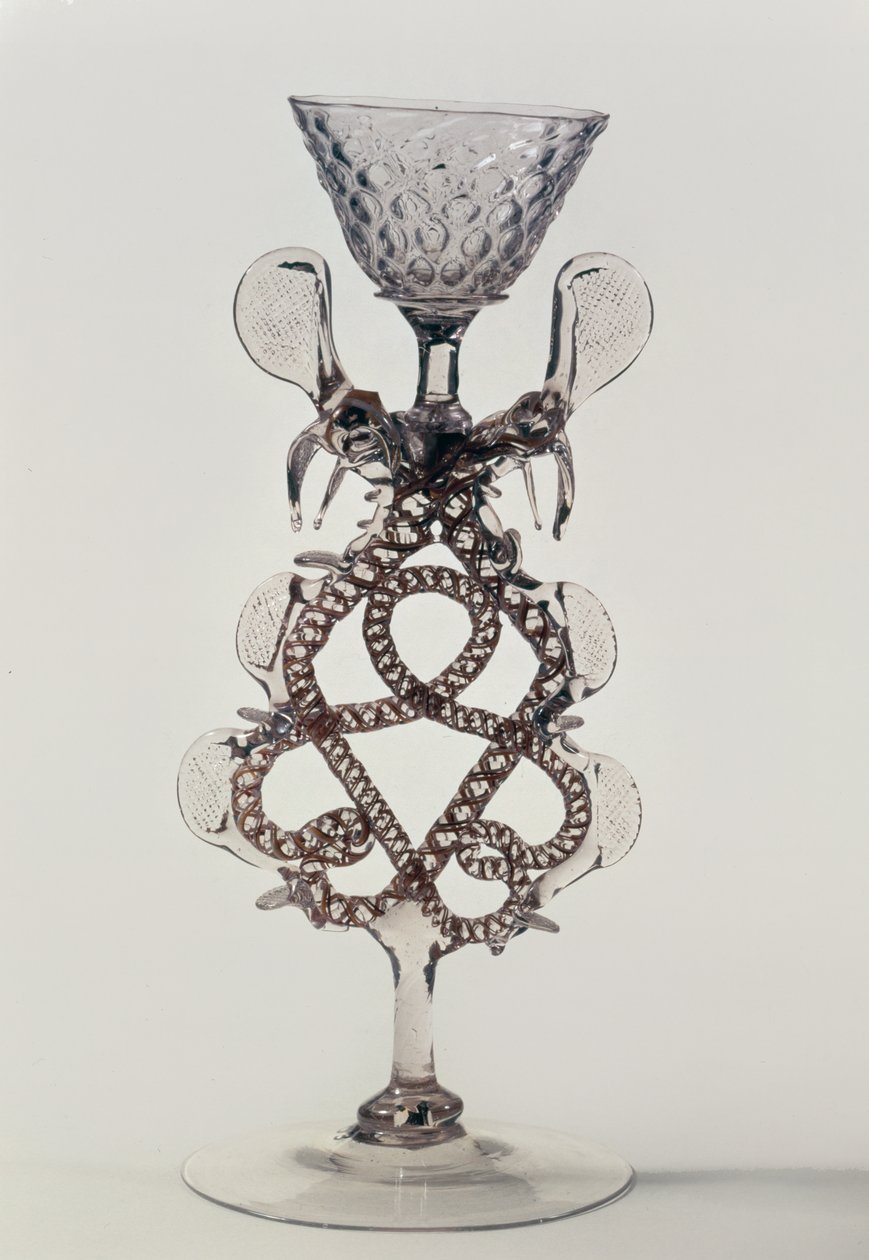 Copa con tallo de dragón Facon de Venise, siglo XVII de Unbekannt Unbekannt