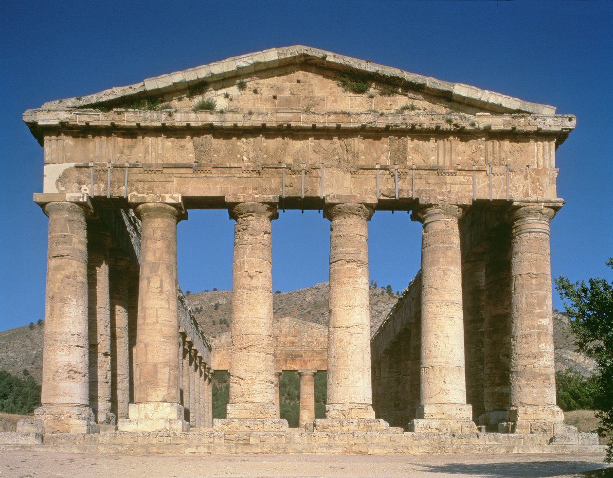 Templo griego, c.424-416 a.C. (detalle) de Unbekannt Unbekannt
