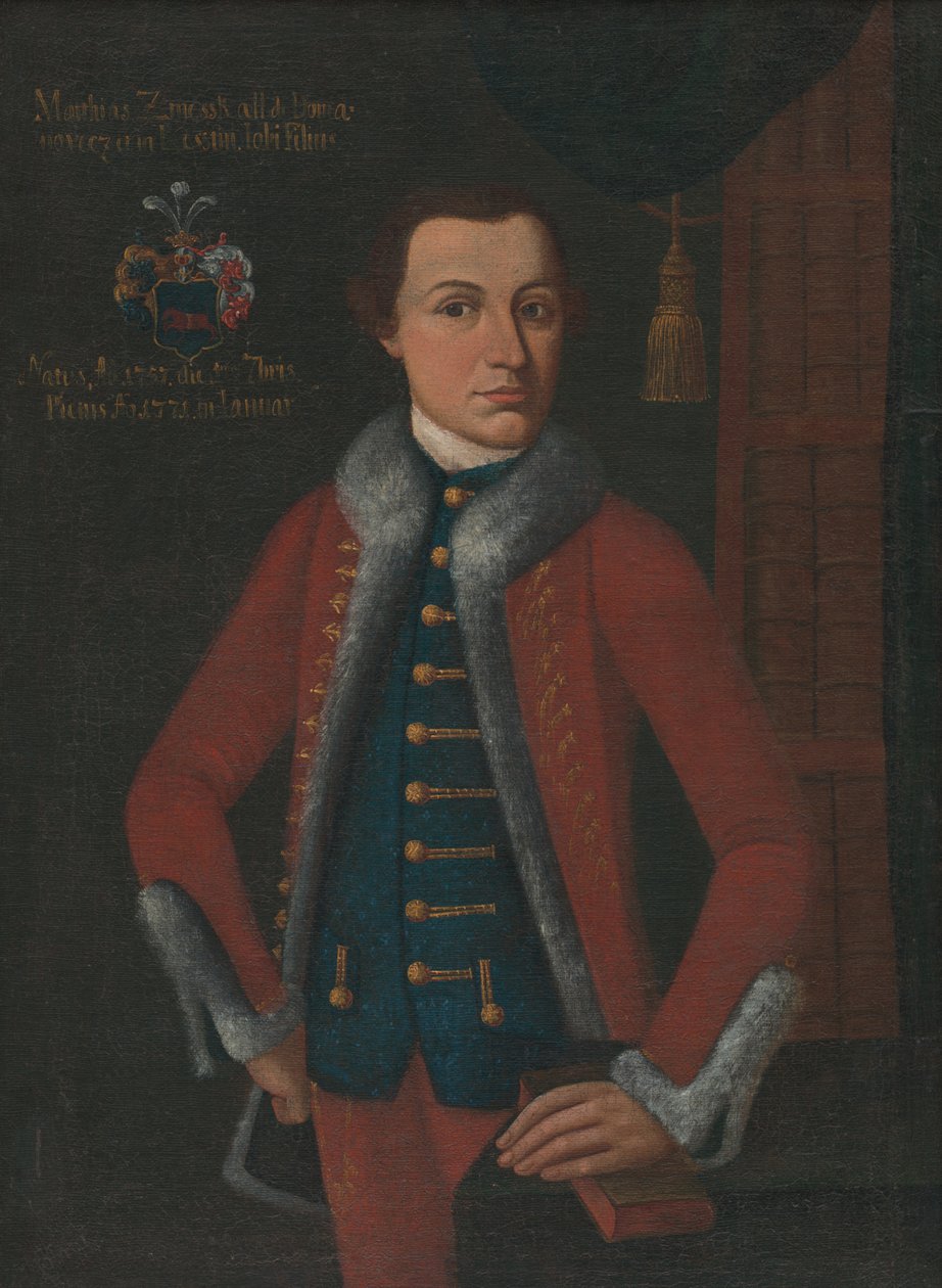 Retrato de Matej Zmeškal de Unbekannt Unbekannt