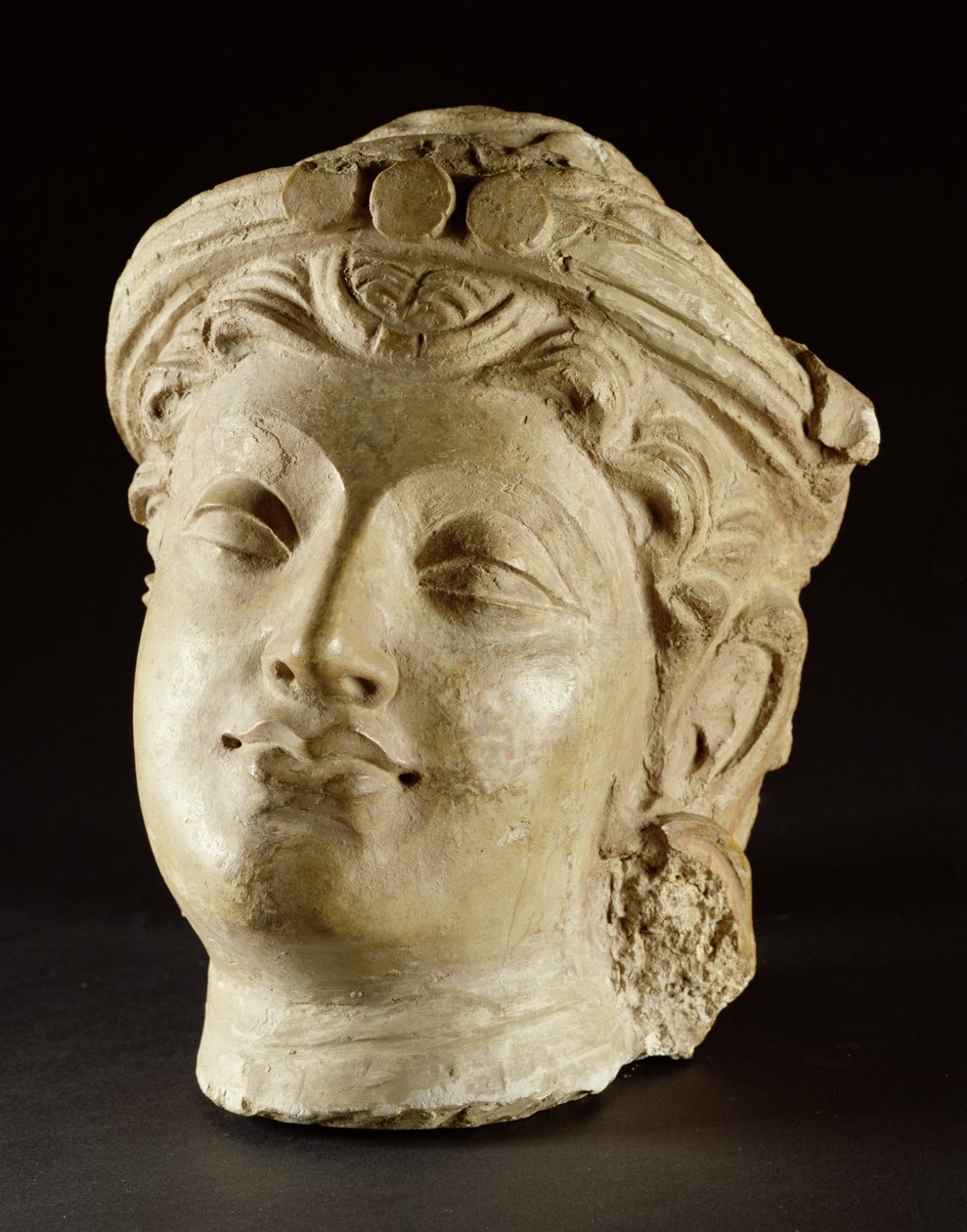 Cabeza de estuco, Gandhara, siglo IV d.C. de Unbekannt Unbekannt