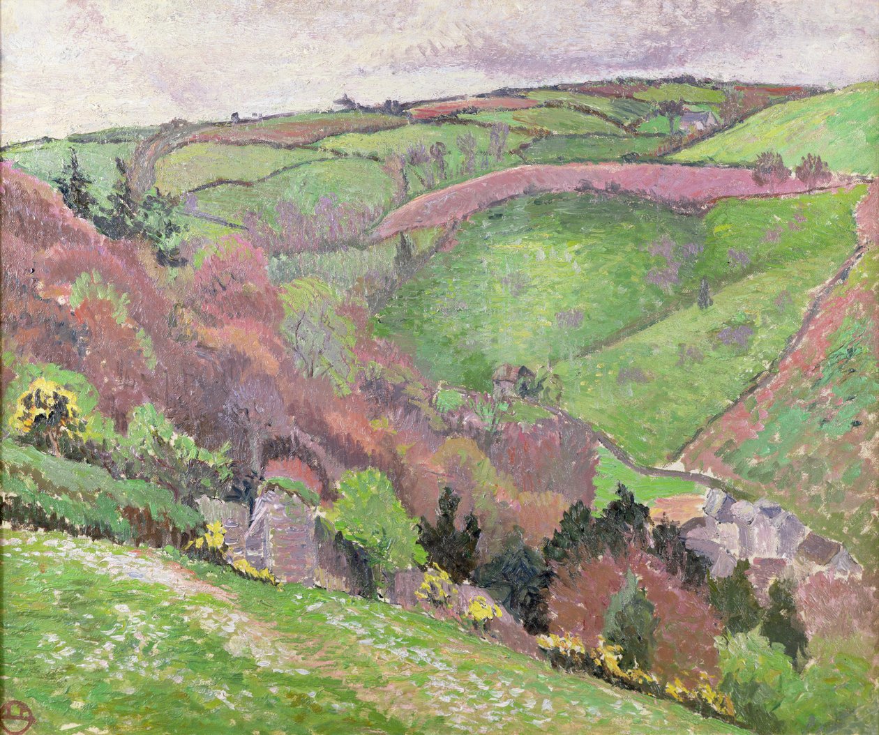 Paisaje del valle, siglo XX de Unbekannt Unbekannt