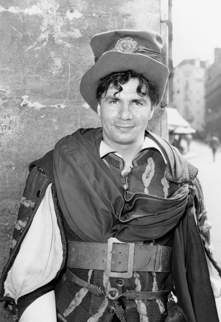 Actor francés Michel Galabru en el Conservatorio de Teatro, julio de 1950 de Unbekannt Unbekannt