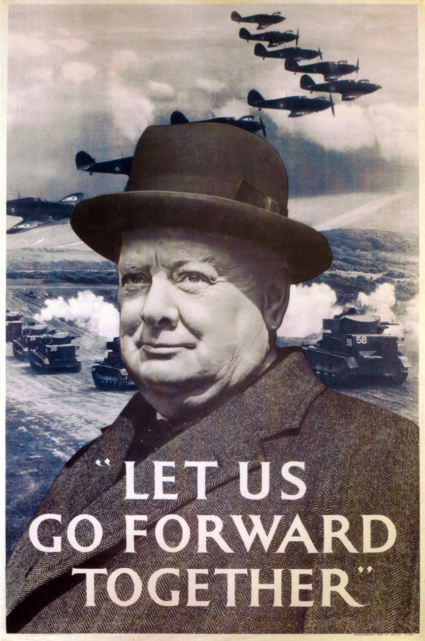 "Avancemos juntos", póster de propaganda de la Segunda Guerra Mundial, 1940 de Unbekannt Unbekannt
