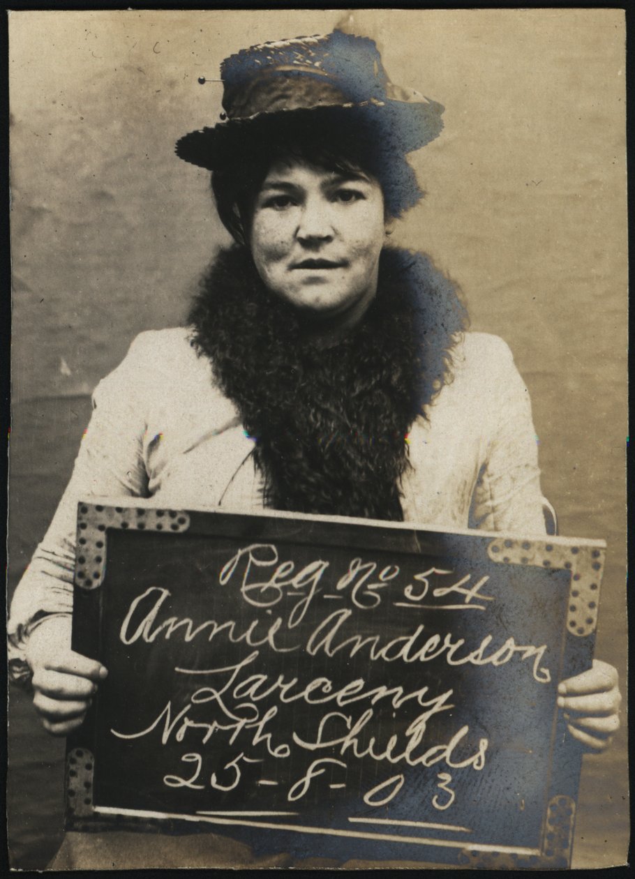 Annie Anderson, arrestada por presunto robo de un reloj, North Shields, Reino Unido, 1903 de Unbekannt Unbekannt