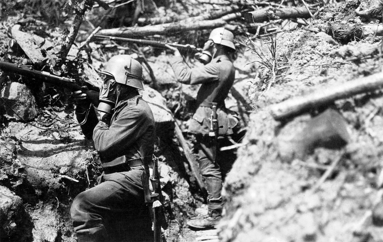 Infantería de Comunicaciones Alemana en Trincheras de Unbekannt Unbekannt