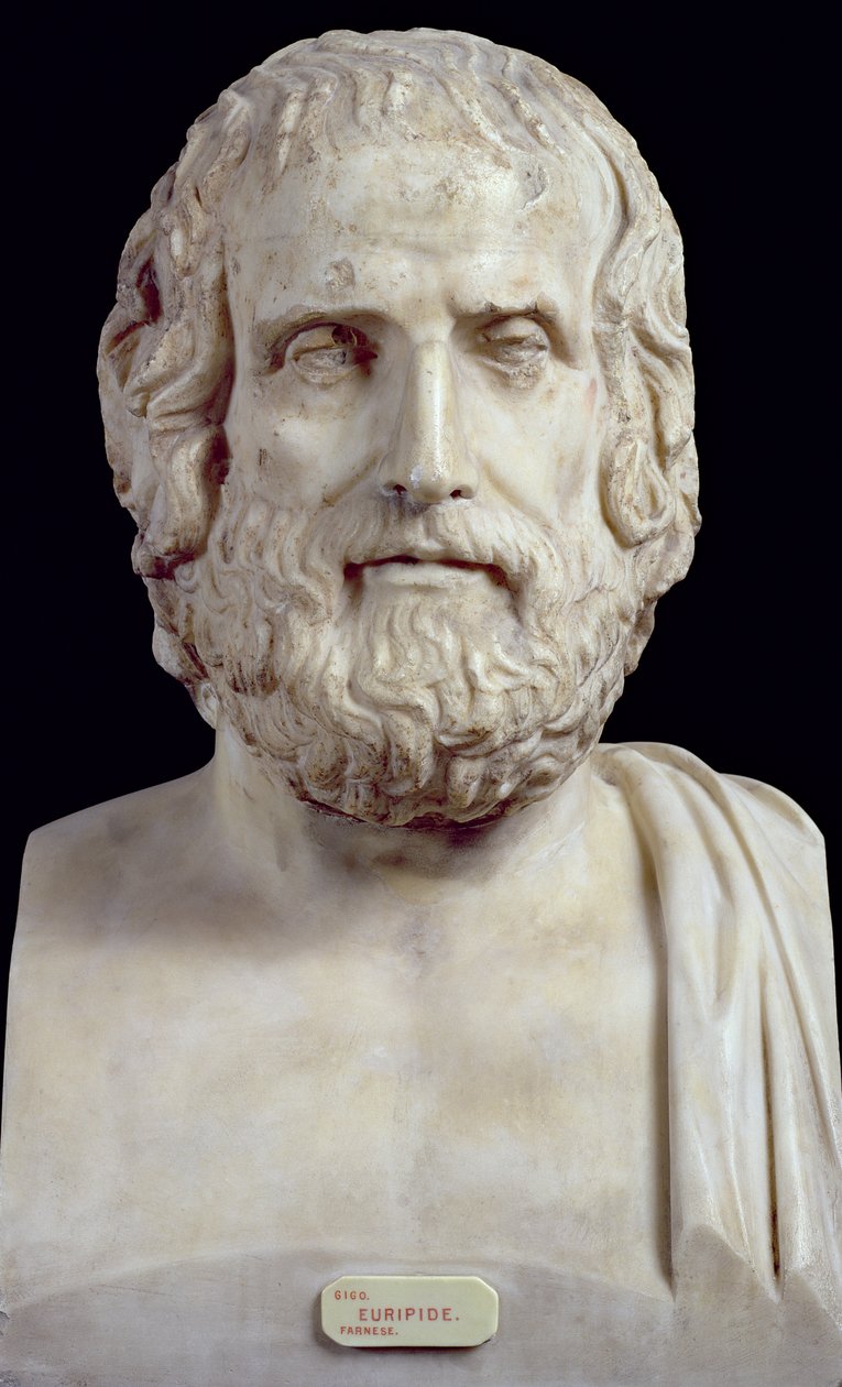Busto retrato de Eurípides de Unbekannt Unbekannt