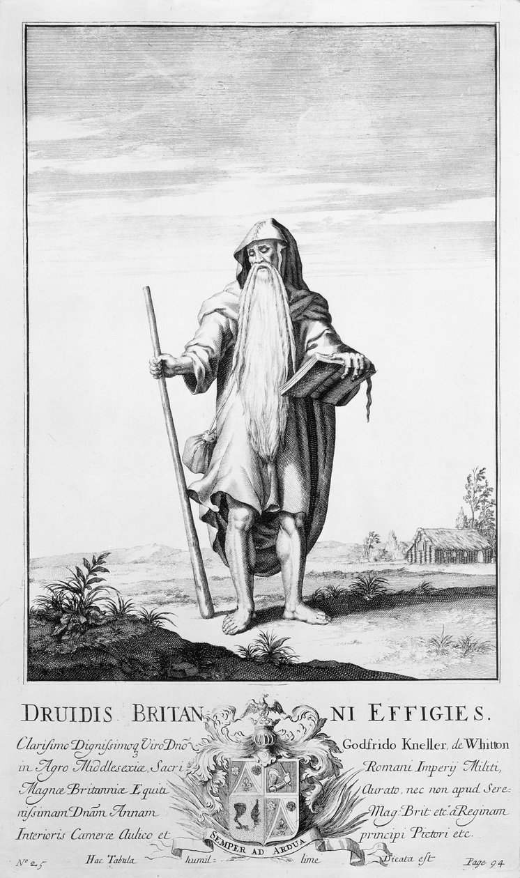 Un druida (grabado) de Unbekannt