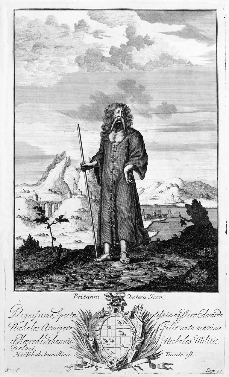 Un druida (grabado) de Unbekannt