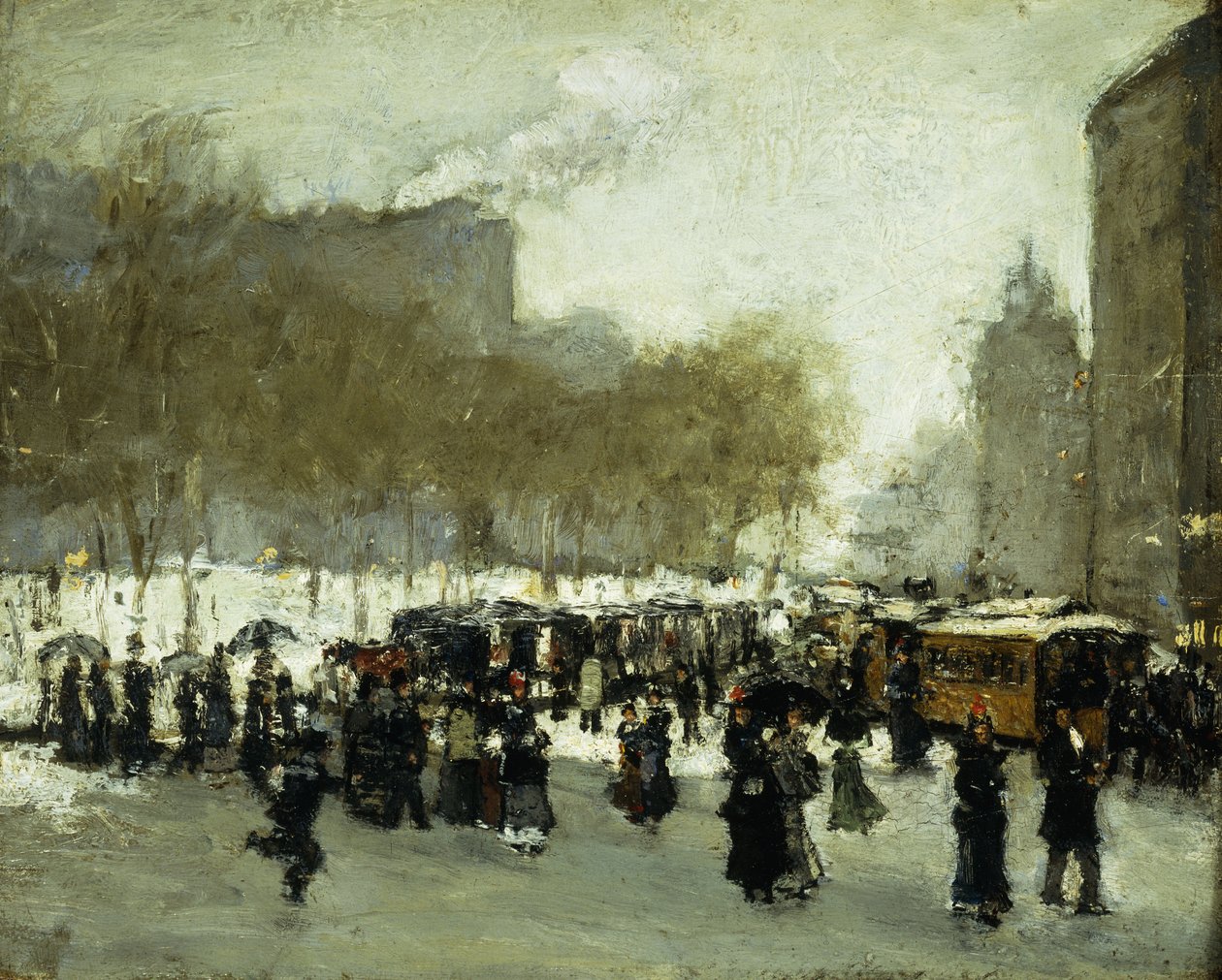 Un día invernal en la ciudad de Unbekannt