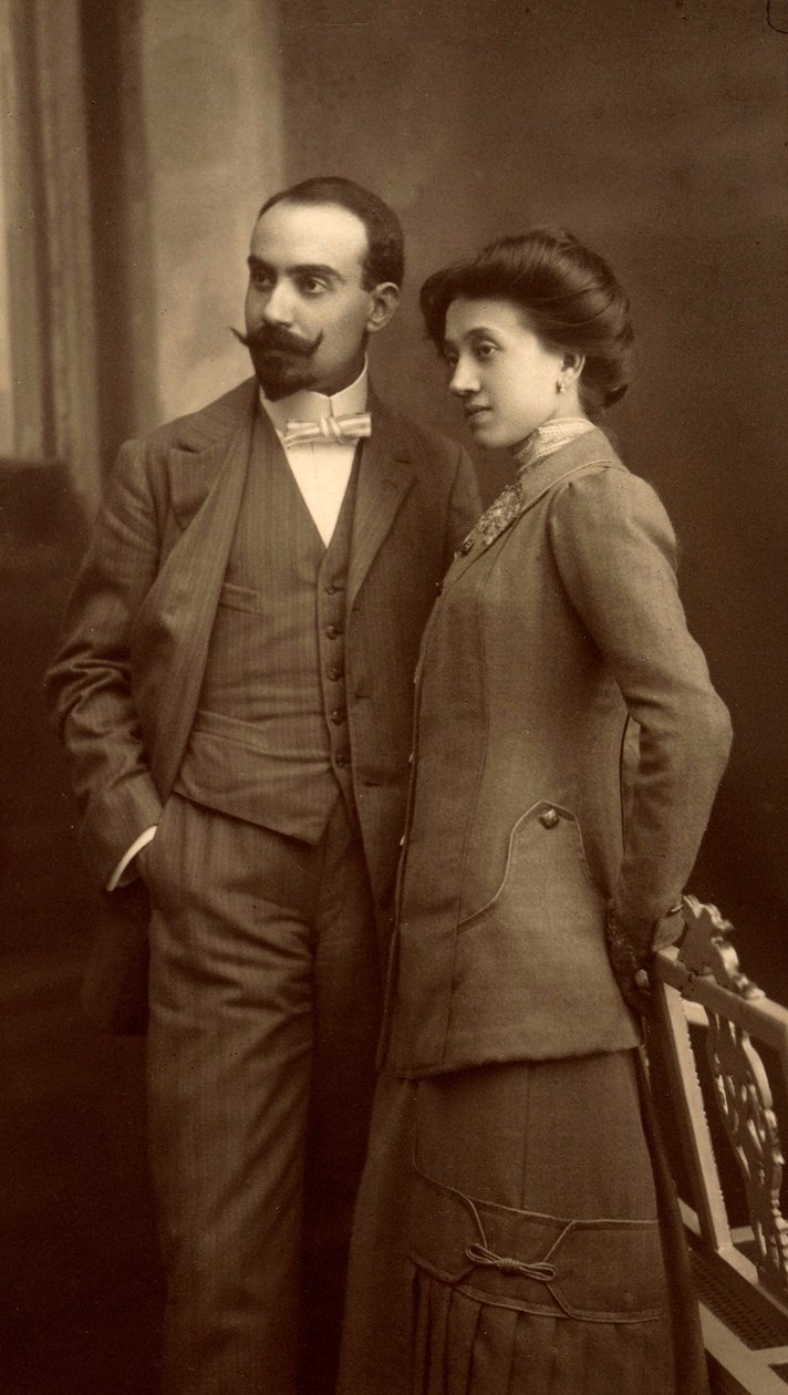 Alfredo Trombetta y su esposa de Unbekannt