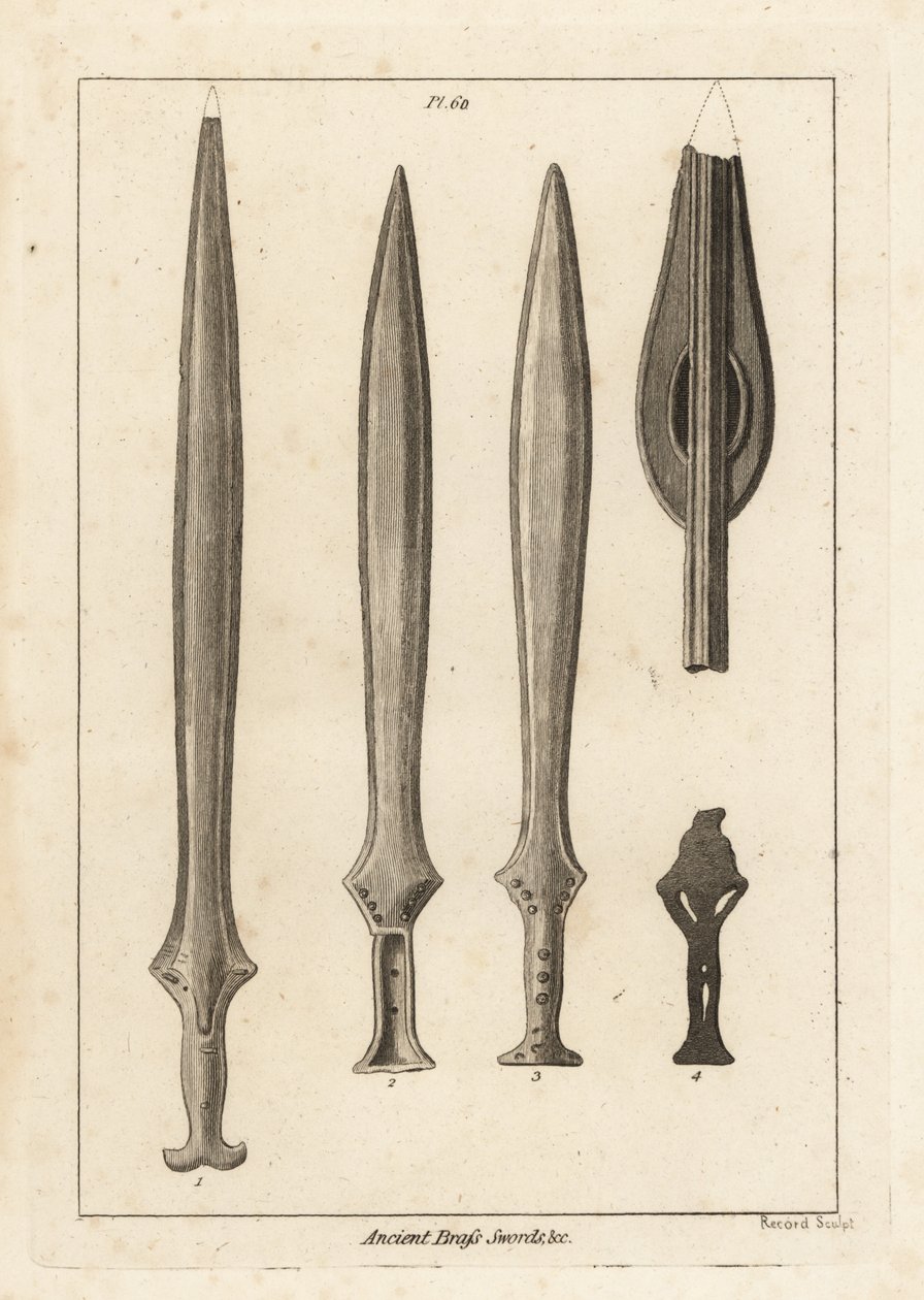 Espadas de bronce antiguas de Unbekannt