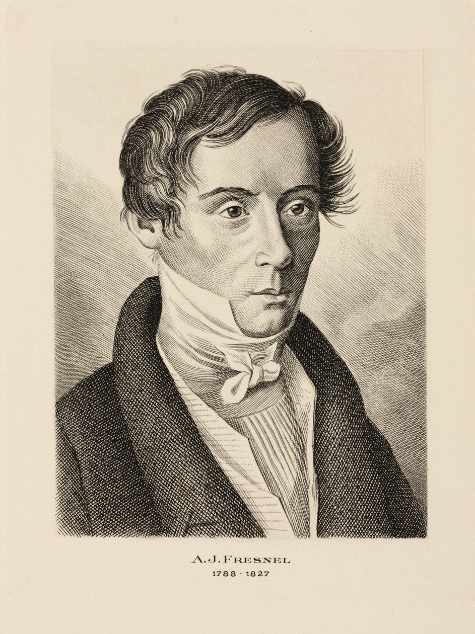 Augustin Jean Fresnel, físico francés, c 1825 de Unbekannt