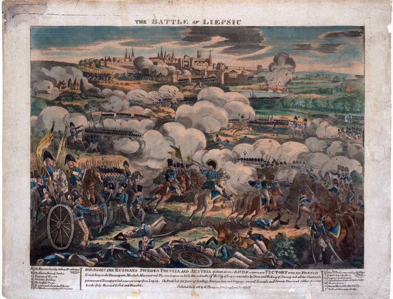 Batalla de Leipzig de Unbekannt