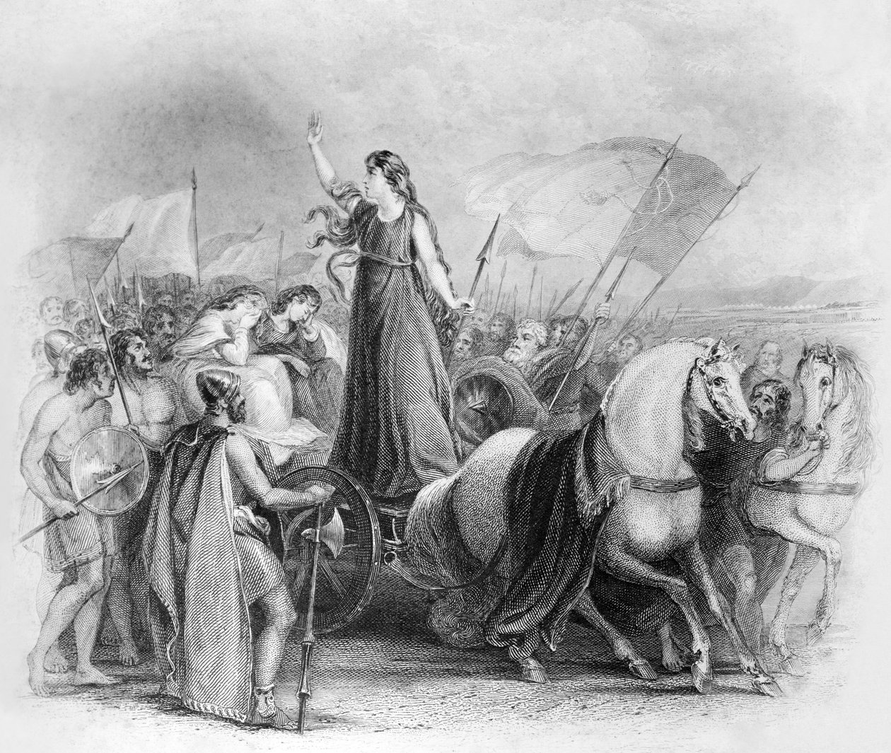Boudica / Boadicea de Unbekannter Künstler